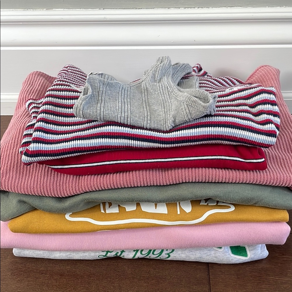 Striped and Solid Knit Sweaters